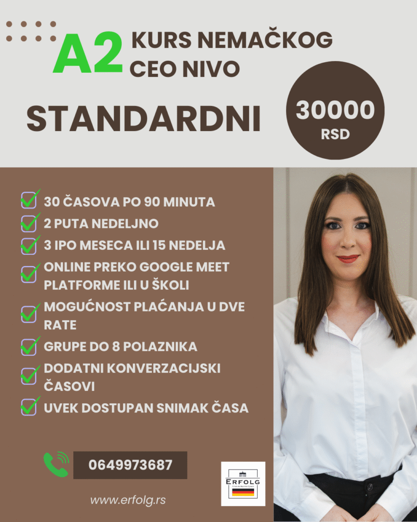 U toku je upis na kurs A2